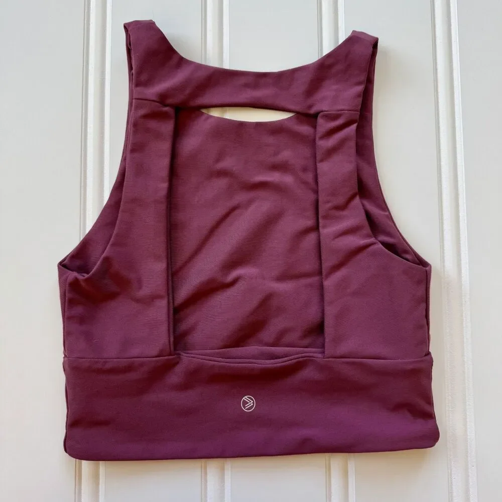 Savvi Eco Sports Bra No Padding | Wine/Maroon